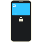 digital wallet with lock