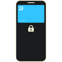 digital wallet with lock